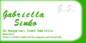 gabriella simko business card