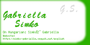 gabriella simko business card